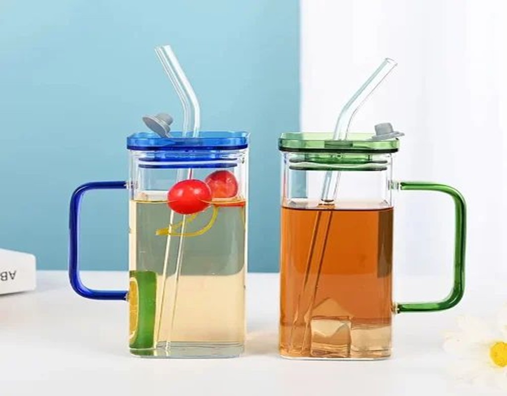 Straw Glass Cup