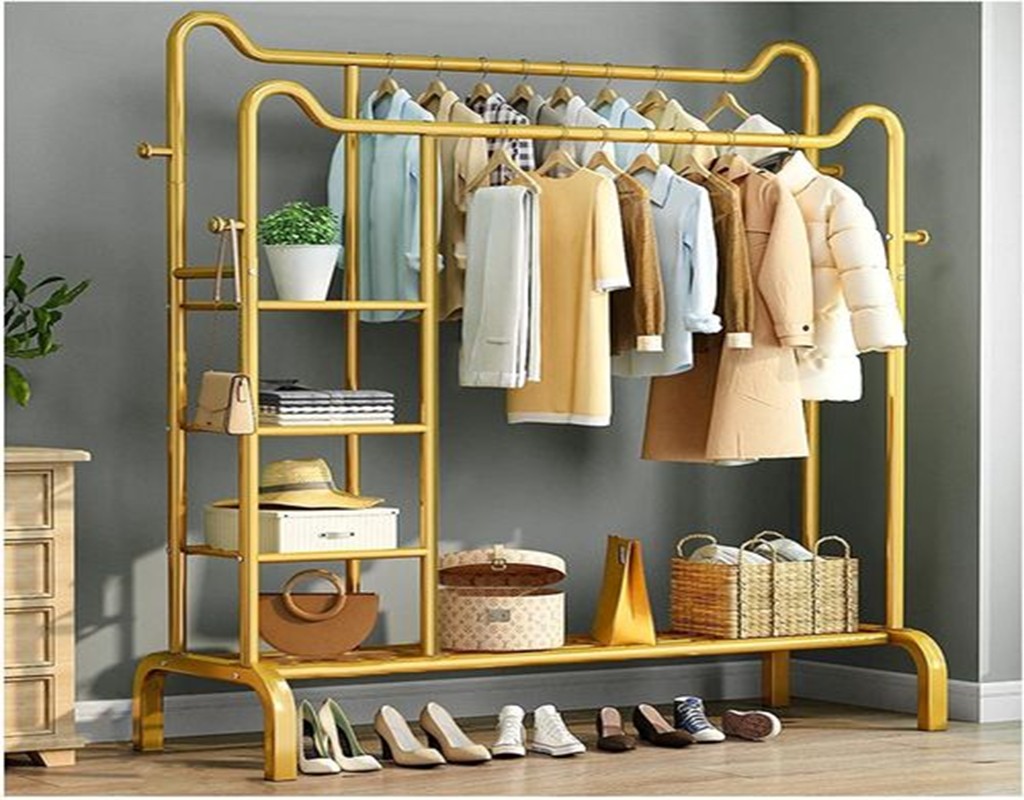 Gold Cloth Rack